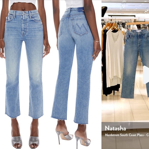 MOTHER Denim - nwt mother the tripper ankle flood frayed high waist ankle flare jean